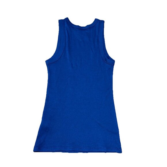 Womens Slim Fit Ribbed High Neck Tank Top - A New Day - Navy Blue Size S - Picture 6 of 8